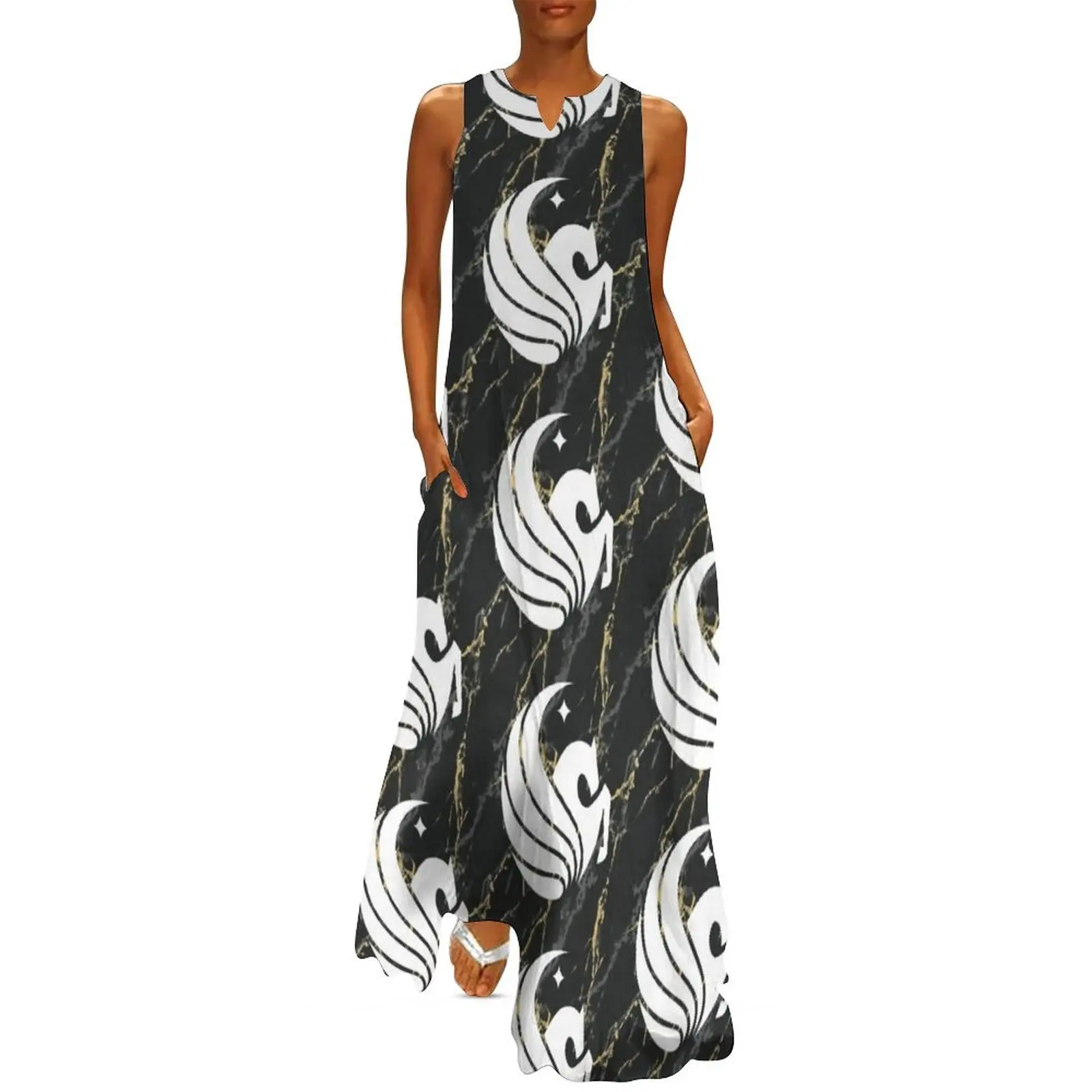 

ucf knights marble Long Dress summer clothes dresses ladies 2025 summer Dress