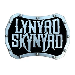 Rock music English letter belt buckle