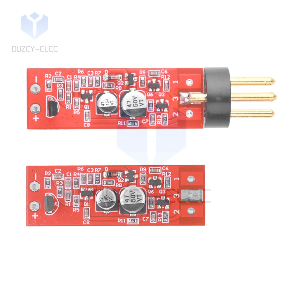 2 szt. Duża membrana mikrofon kondensujący moduł wzmacniacza nagrywania produkcji mikrofonu zmodyfikowana płytka drukowana z wtyczką