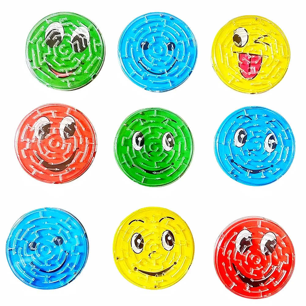 12/24 Pcs Round 7cm Track Bead Table Game Children's Birthday Party Baby Shower Guest Gift Kindergarten Reward Carnival Gift
