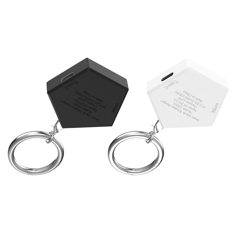 محول قاعدة شحن لاسلكي محمول مع سلسلة مفاتيح زنبركية وقاعدة شحن لاسلكية بديلة لساعة Galaxy Watch 6 Classic