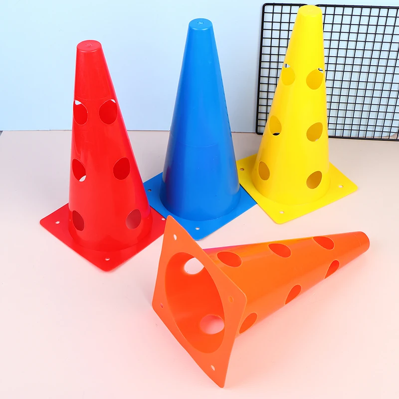 

5Pcs Agility Training Cones Set 32cm Football Road Flat Training Cones Agility Training Cones Soccer Football Obstacle Marker