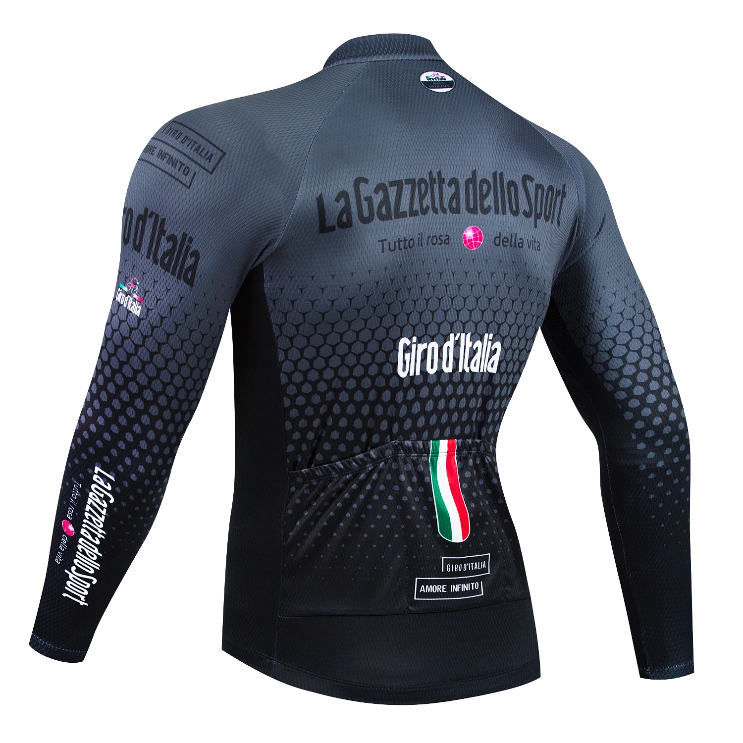 2024 Tour De Italy D\'ITALIA Cycling Jersey Premium Anti-UV Long Sleeve Sweatshirt Cycling Suit Autumn Quick-Dry Racing Uniform