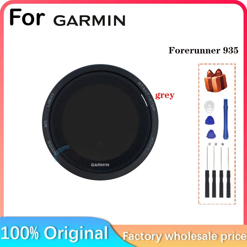 Suitable For Garmin Forerunner 935 LCD Screen Display, Replacement Screen For Smart Sports Watch With Front Cover