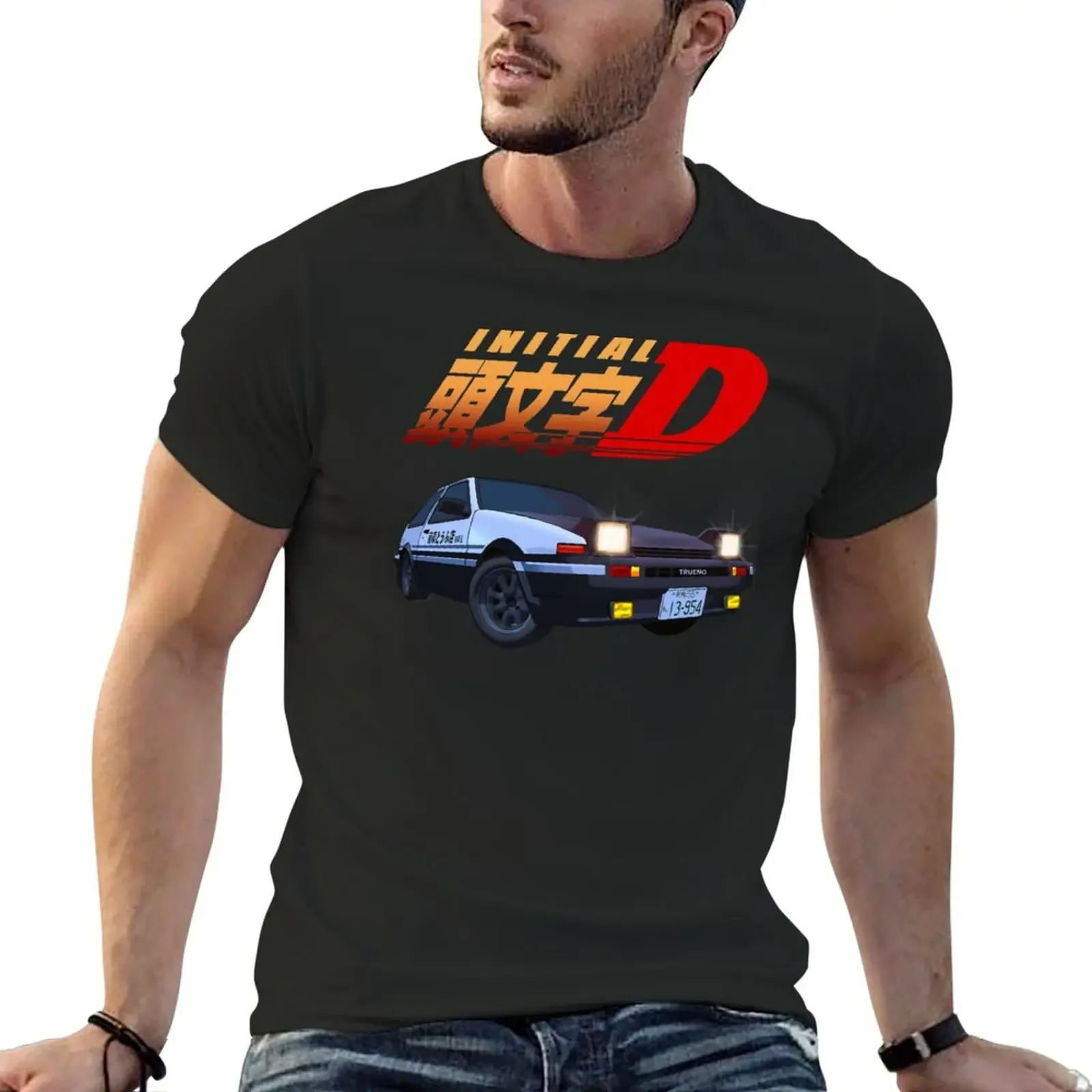 Initial D T-Shirt boys animal print shirts graphic tees luxury clothes men