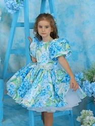Flower Wedding Flower Girl Dress Egg Girl Birthday Party Dress Beauty Pageant Piano Dress