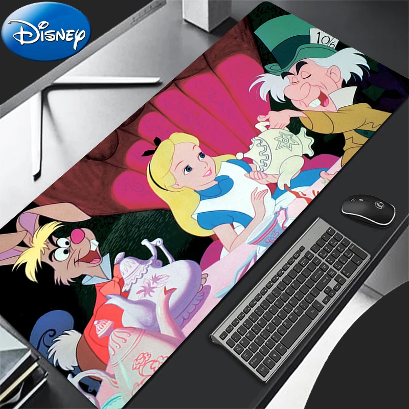 애니메이션 마우스 패드 노트북 카와이 녹색 식물 키보드 패드 PC 이상한 나라의 앨리스 데스크탑 마우스 매트 게임 액세서리 마우스 패드