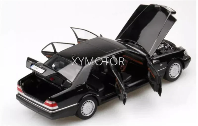 1/18 Model For Mercedes Benz S600 V12 W140 1990 Diecast Model CAR Toys kids Gifts Collection Black/White Metal,Plastic