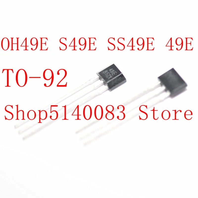 10PCS Hall element OH49E SS49E Hall sensor Hall Effect Sensor