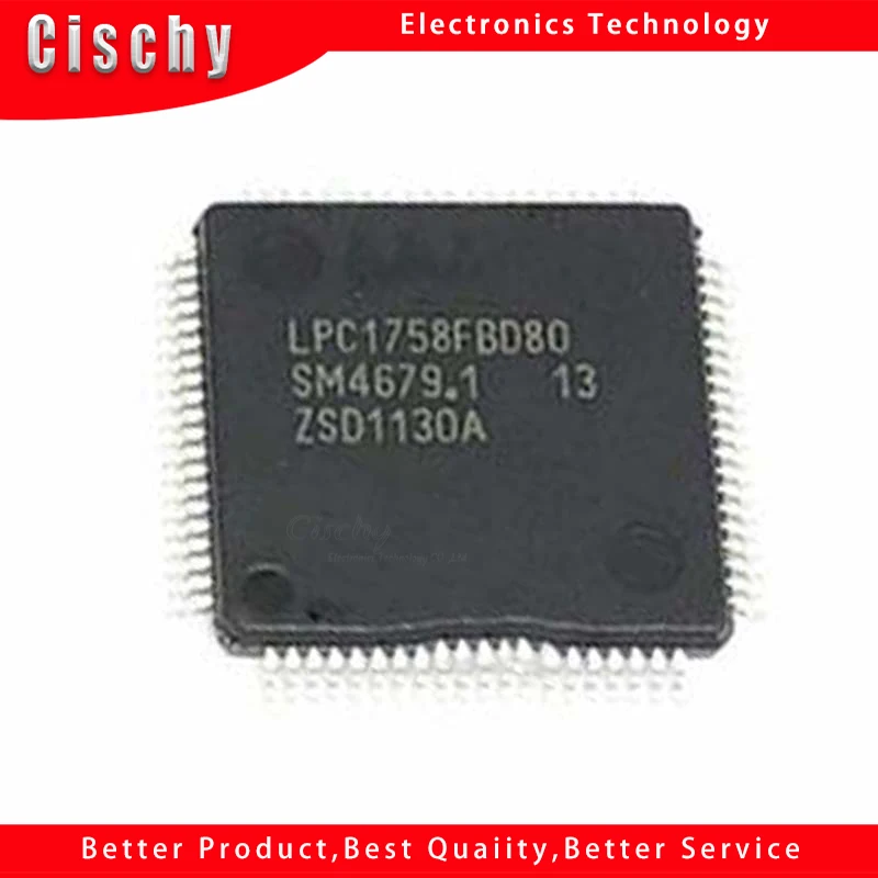 

1pcs/lot LPC1758FBD80 LPC1758 LQFP-80 In Stock