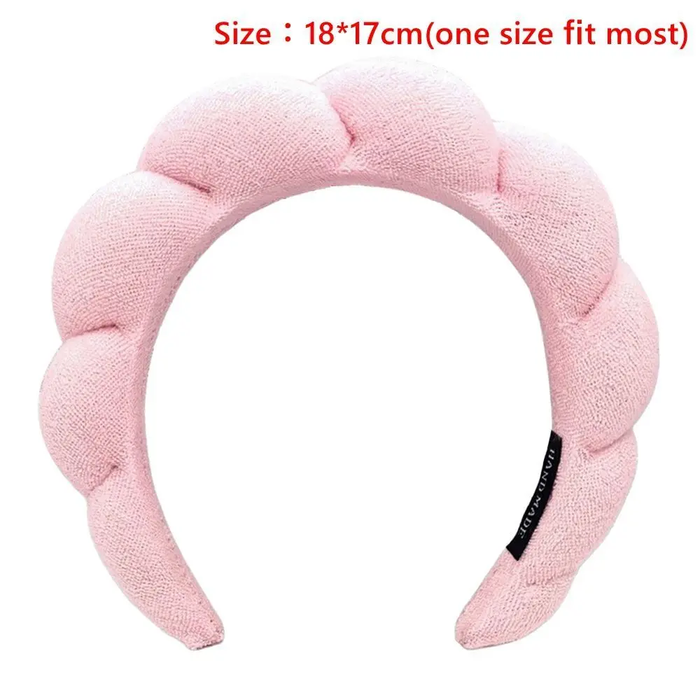 No-slip Hair Accessories for Washing Face Solid Color Makeup Headband Sponge Headbands Braided Hairbands Spa Headband