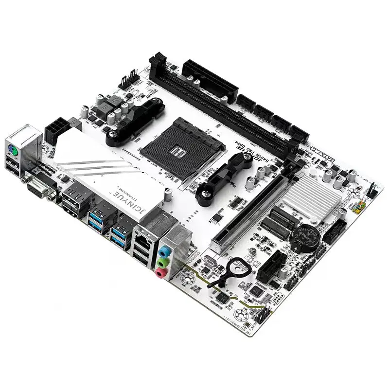 قاعدة Placa JGINYUE B450 AM4 M-ATX متوافقة مع وحدة المعالجة المركزية AMD Ryzen2000-5000 series EXPO DDR4 RAM PC de escritorio B450M PRO ARGB #2