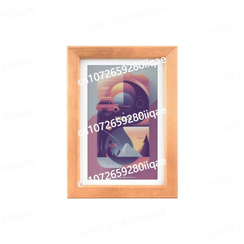 

7.3inch ACeP 7-Color E-Paper With Solid Wood Photo Frame, Ultra-Long Standby, 800 × 480 Resolution, Batteries Optional