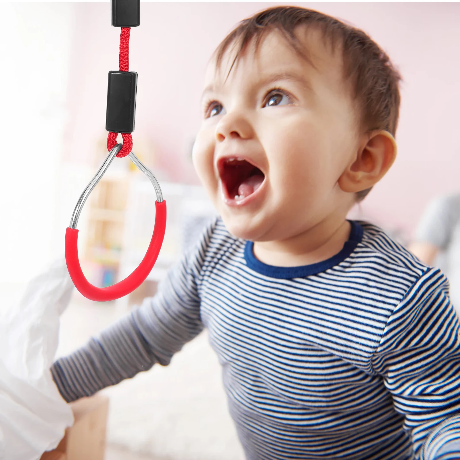

2 Pcs Swing Colorful Hanging Ring Outdoor Rings The Gymnastics Training Child