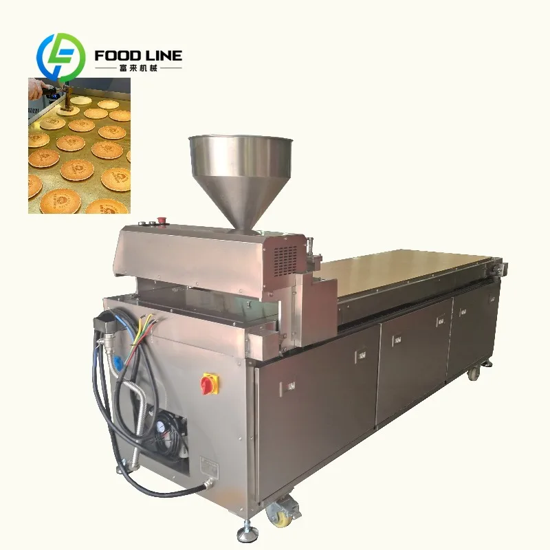 Printed Dorayaki Fabricator Stuffed Round Hotcake Batter Filling Device Touch Screen Operation For Dessert Production Workshop
