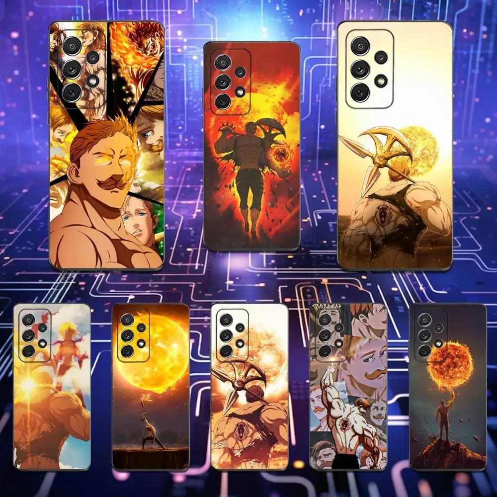 

Cool N-Nanatsu NO T-Taiza Phone Case For Samsung S25,S24,S23,S22,S21,S20,S10,Ultra,Plus,Lite,FE,Soft Silicone Black Cover