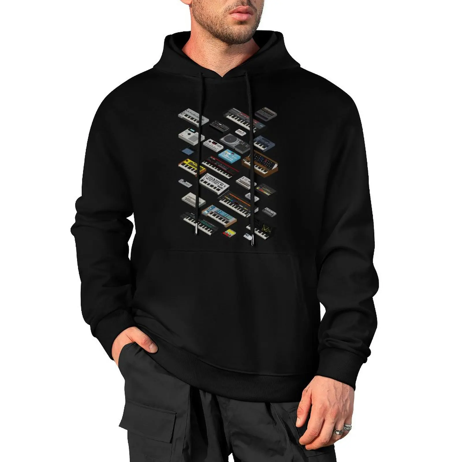 Synthesizer Fan Collection Pullover Hoodie men's clothes clothes for men japanese style mens designer clothes japanese hoodie