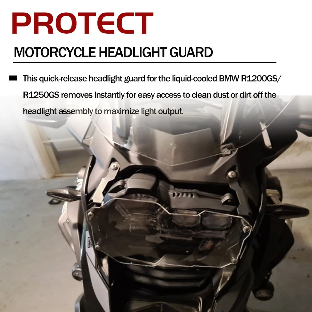 Motorcycle Headlight Guard Protector Lens Cover Front Light Protector For BMW R1200GS R1250GS ADV R1200 R1250 GS GSA Adventure