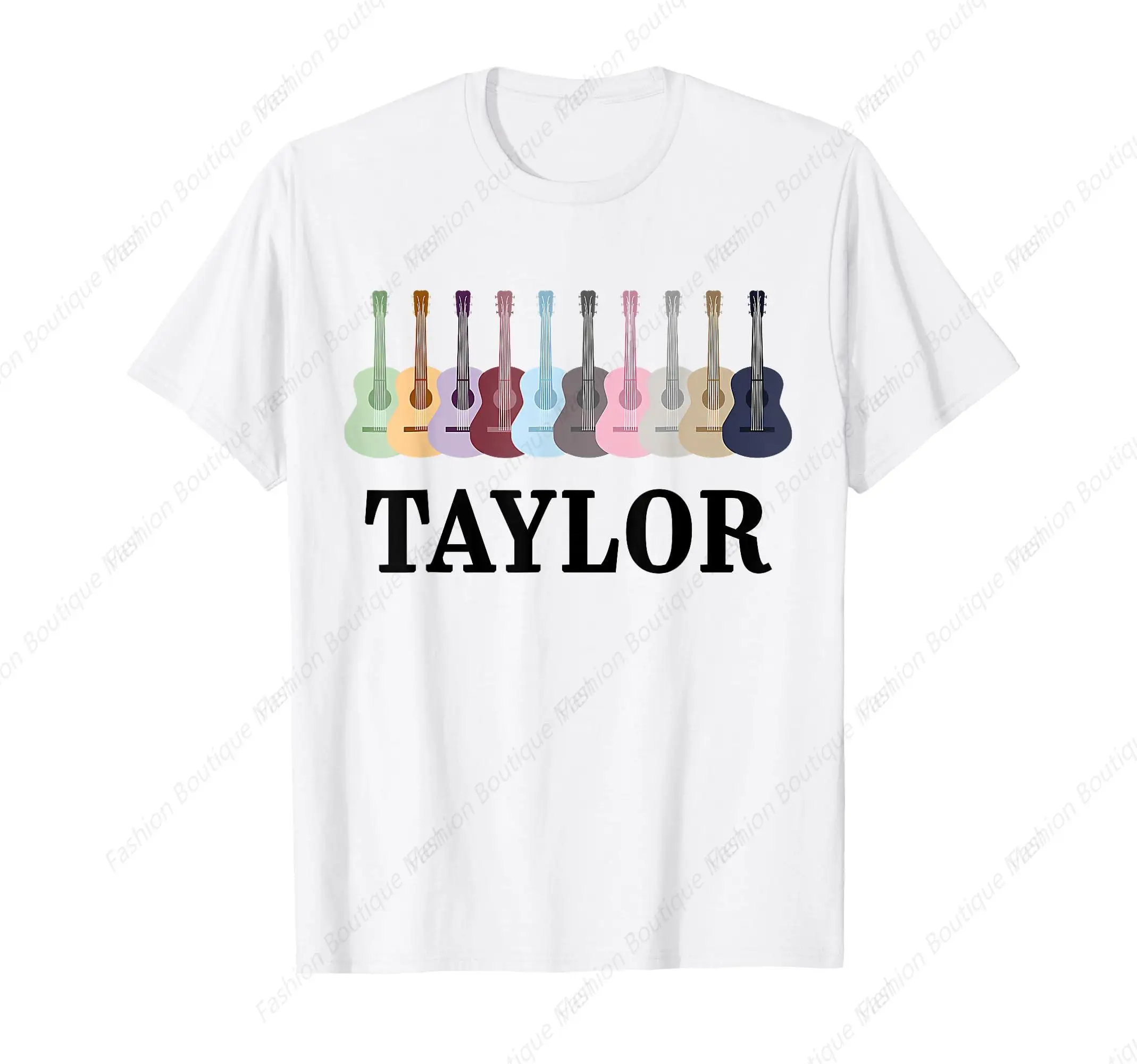 

Hot-Selling Taylor Personalized Name I Love Taylor Girl Groovy 70s T-Shirt Unisex Casual Top