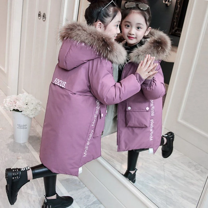 Children Girl Jacket Thick 9 Winter 7 Warm Coat Fashion Parka Hooded Outerwear Clothes for Kids Girls Clothing 10 12 13 14 Years