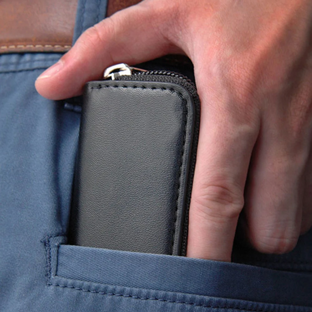 Compact Carry Case Portable Storage Bag Travel Tool Organizer PU Leather Material Small Tool Storage Versatile Tool Pouch
