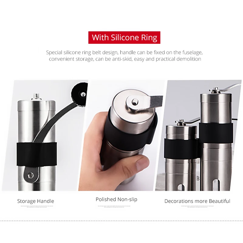 Molinillo de Café Manual, Mini molinillo cónico de mano, herramientas de molino de café, movimiento de cerámica para café hecho a mano