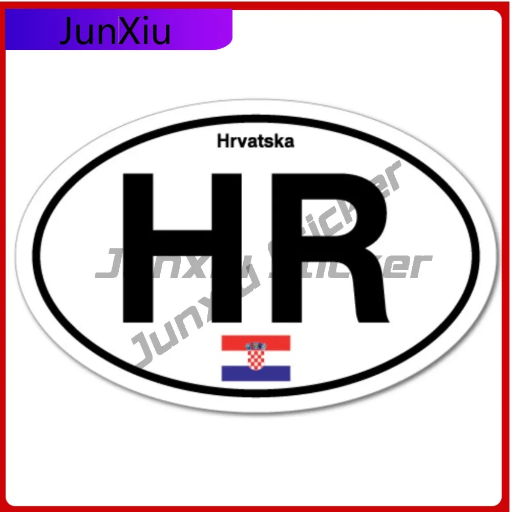 

HR Croatia Croatian Country Unique Car Laptop Walls Truck Waterproof Vinyl Decal Gift Funny Retro Cool Trendy Retro Cool