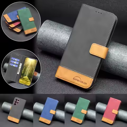Wallte Leather Case For Samsung Galaxy S22 S21 S20 Ultra Plus FE 2022 Lite M02S M12 M22 M23 M32 M33 M42 M53 A03 A13 A23 A53 A73