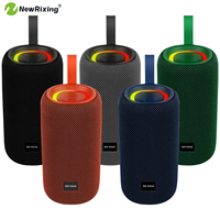 NewRixing 16W Portable Wireless Speaker,Outdoor speakers,BT speaker,Fabric appearance,RGB lights,Suitable for BT/AUX/TF/USB/TWS