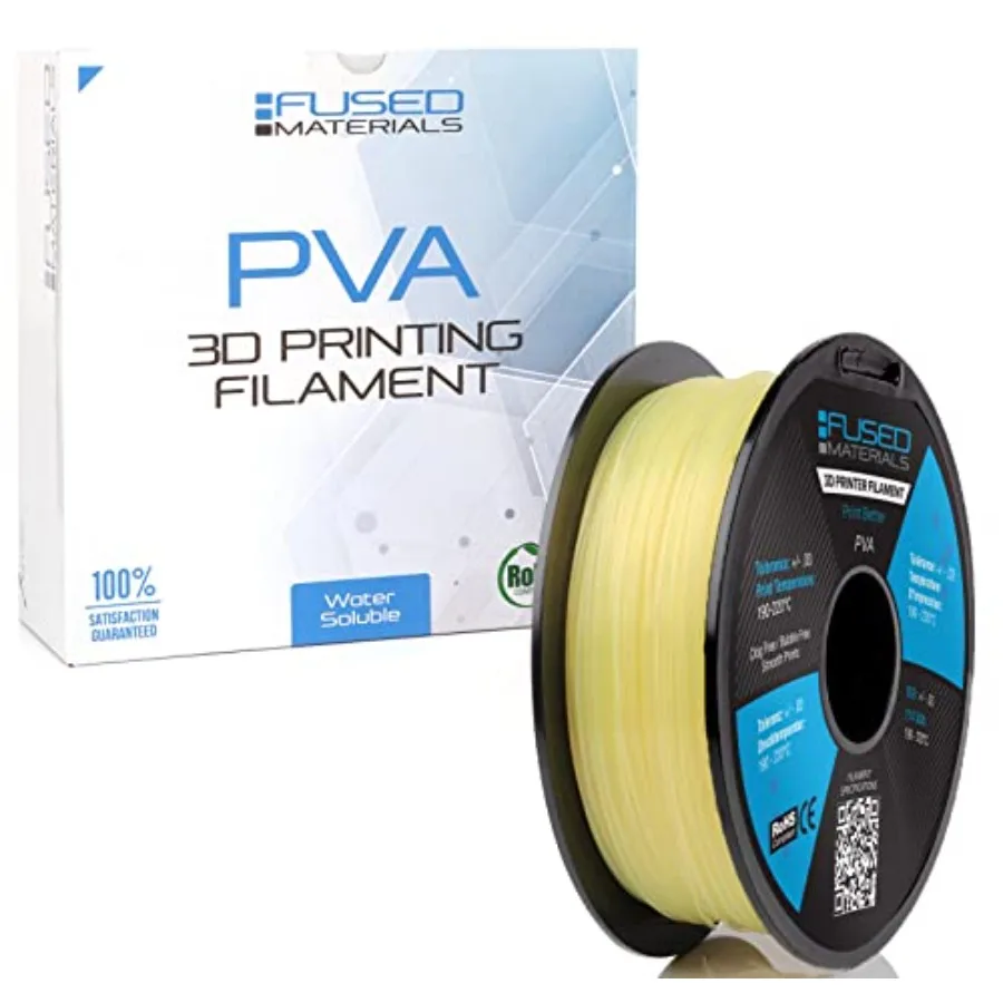 

PVA Filament 1.75mm for 3D printing supports water-soluble clear transparent compatible with Bambu Lab Polymaker Overture PLA P