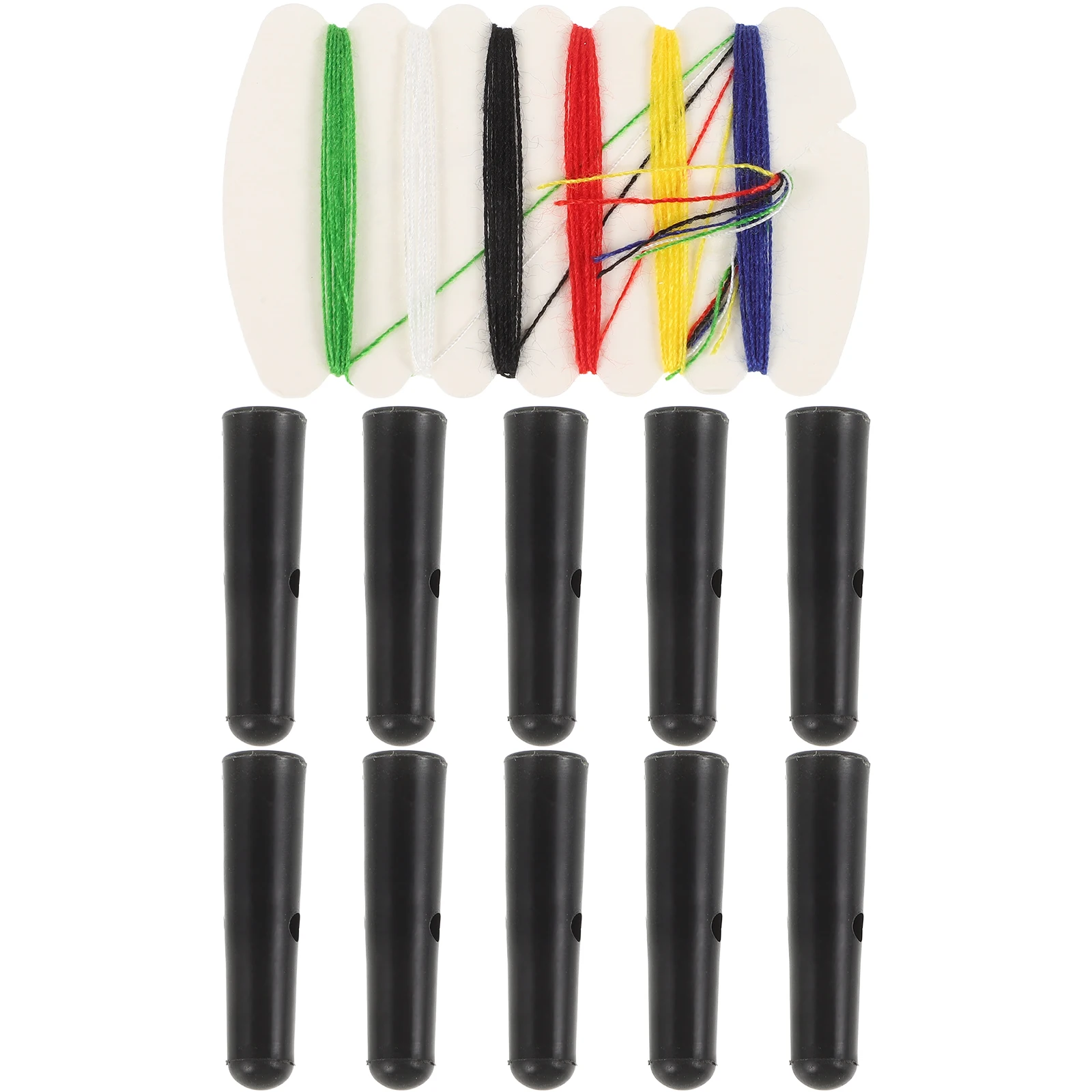 

10 pcs Plastic Umbrella Bone Covers 4Mm Hole Diameter Easy Install Folding Umbrella Repair Parts Tail Beads For Rain Sunshade