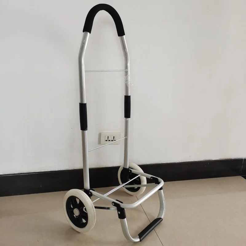 Carrito de compras ultraligero de aleación de aluminio, con ruedas grandes, bolsas de almacenamiento de 35L, con varilla retráctil, plegable