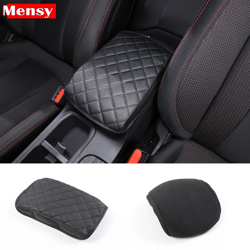 

For Subaru WRX 2021-2023 Car Central Armrest Box Cover Leather/cloth Interior Accessories 1 Pcs