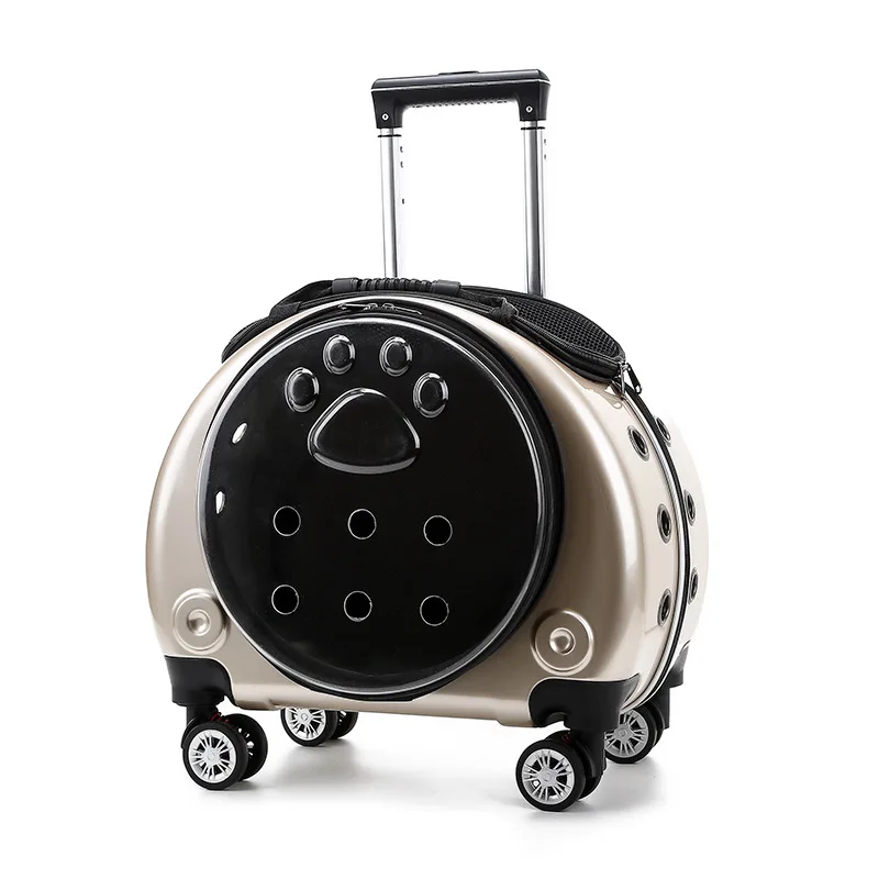 

Pet Trolley Case Transparent Space Capsule Double Shoulder Cat Bag Large Capacity Portable Small Dog Going Out Bag