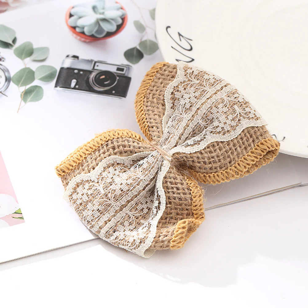 

9pcs Burlap Flower Rose Set Diy Vintage Handmade Craft Decor For Wedding Party Hat Bag Shoe Accessory Decoration Gift
