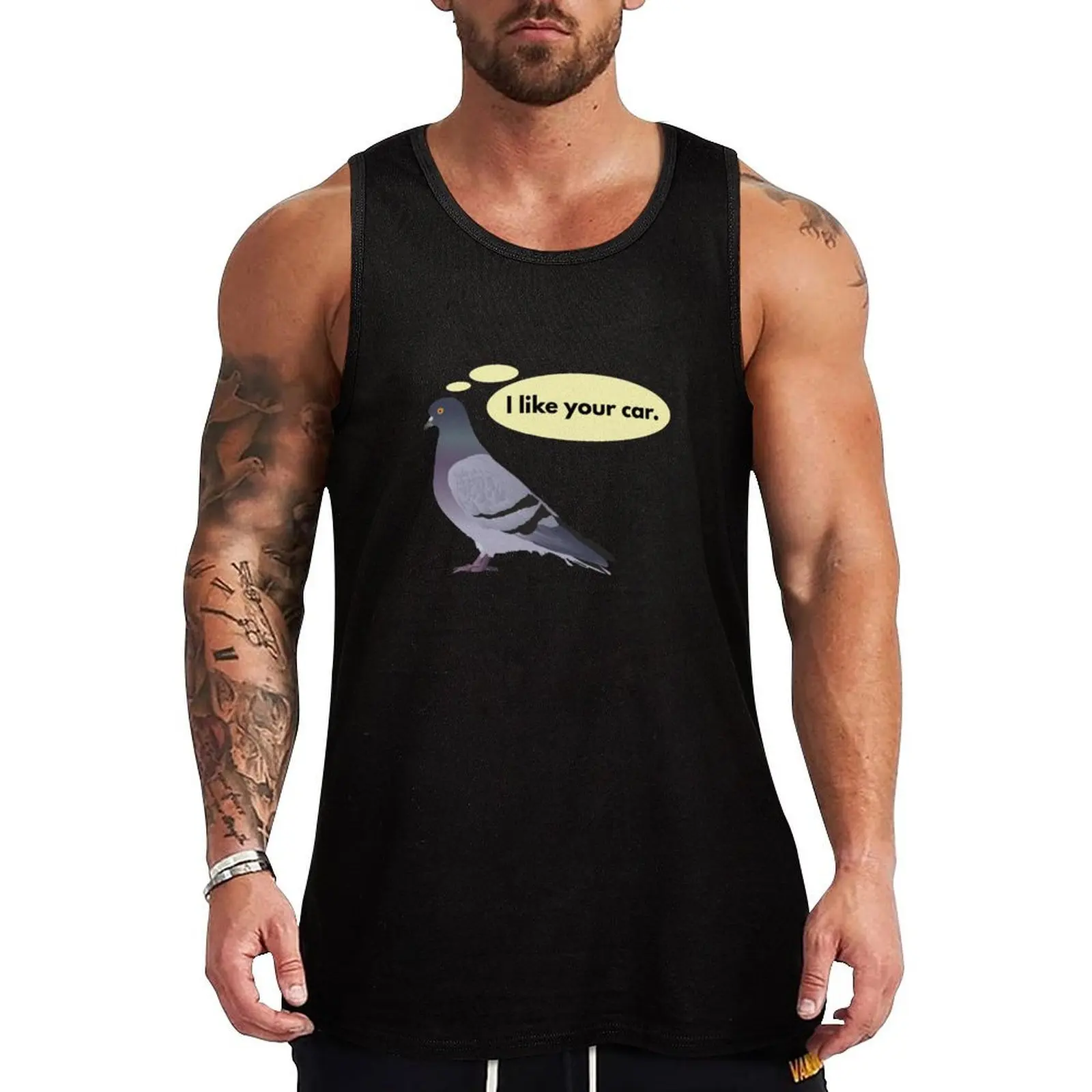 

Pigeon Likes Your Car Tank Top Soft Basic Tank Top Breathable Sleeveless Daily Shirt