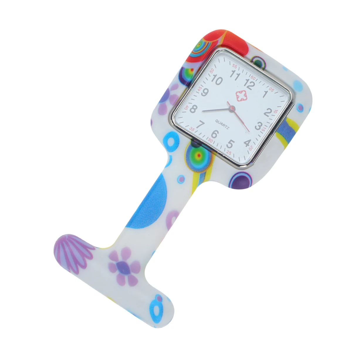 

Nurse Table Medical Watch Silicone Pocket Korean Version Hanging Square Printed Woman