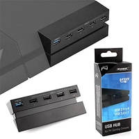 3.0 & 2.0 USB Hub for PS4 Controller Splitter Extend USB Adapter for Sony Play Station 4 5 USB Port Hub for PS4 Accessories