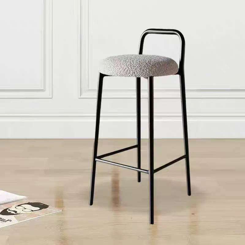 

Bar chair Modern simple high stool High chair Bar Household commercial stool Stackable bar chair