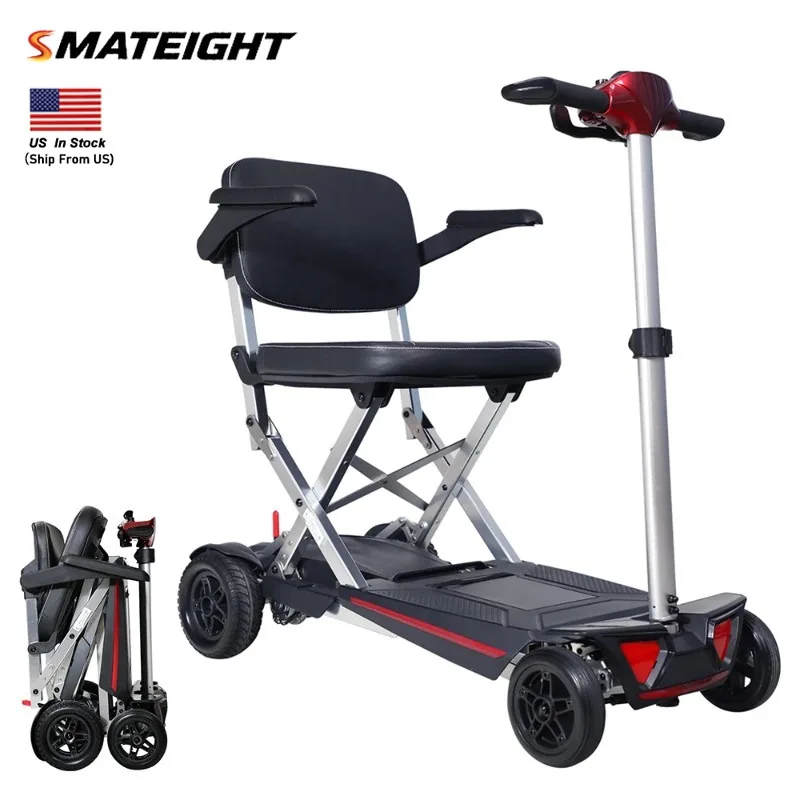 

MOBIFREE Powered Lightweight Manual Folding Mobility Scooter M2020 for Adults and Seniors.
