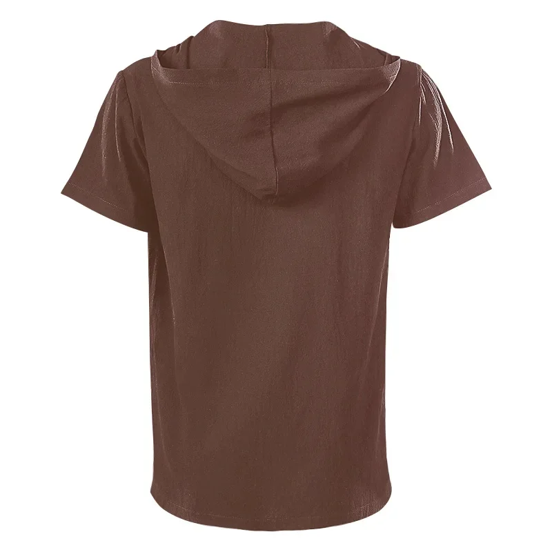 New European And American Medieval Hat Short Sleeve Shirt