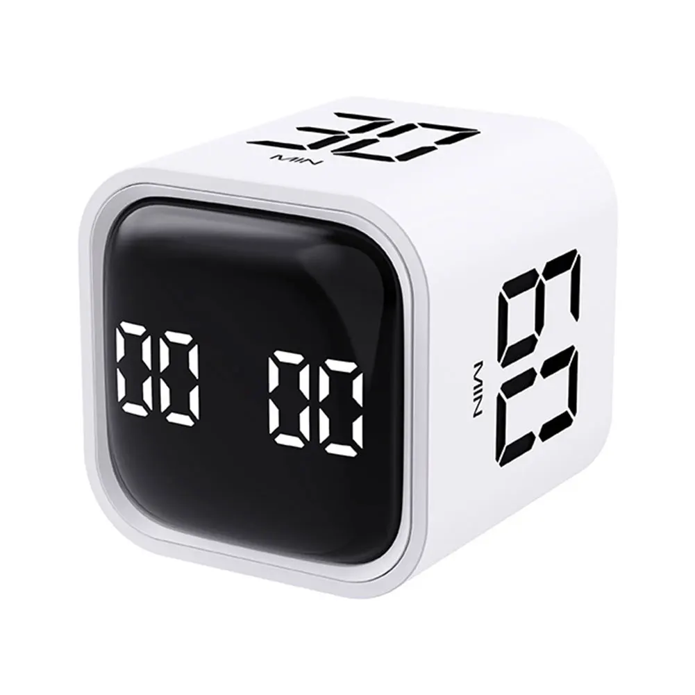 

Customizable Productivity Cube 5/10/30/60 Minutes and Custom Countdown Gravity Sensor Flip Timer