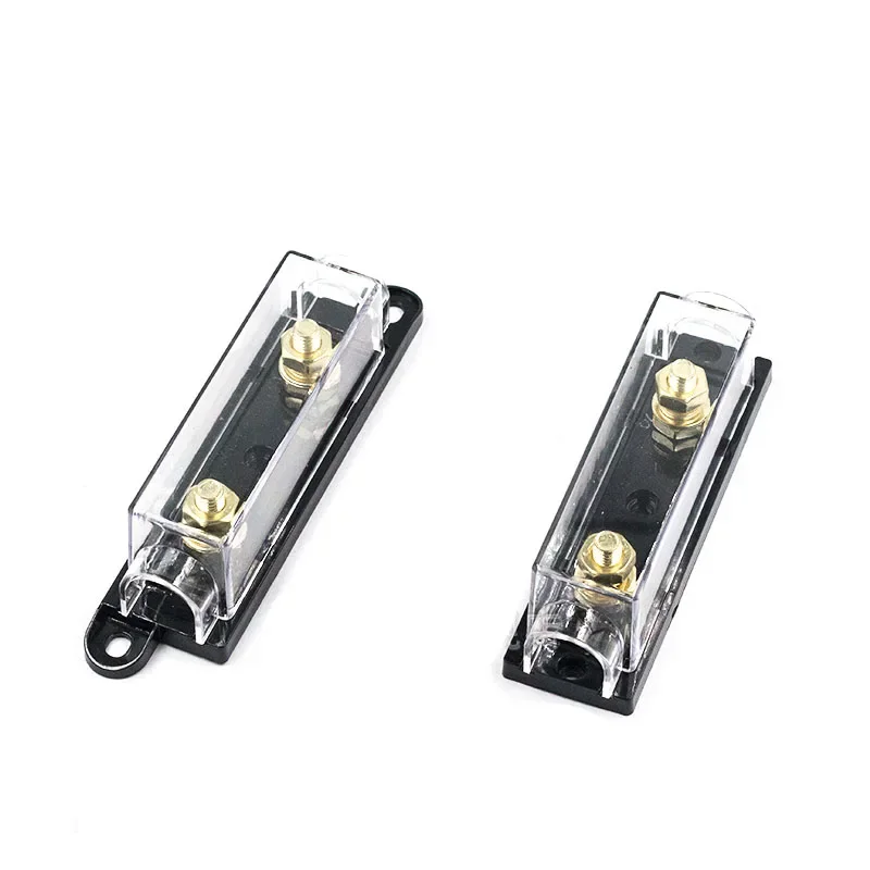 1PCS ANL fuse holder box car fuse holder bolt-on forklift car seat fuse box clear box black base