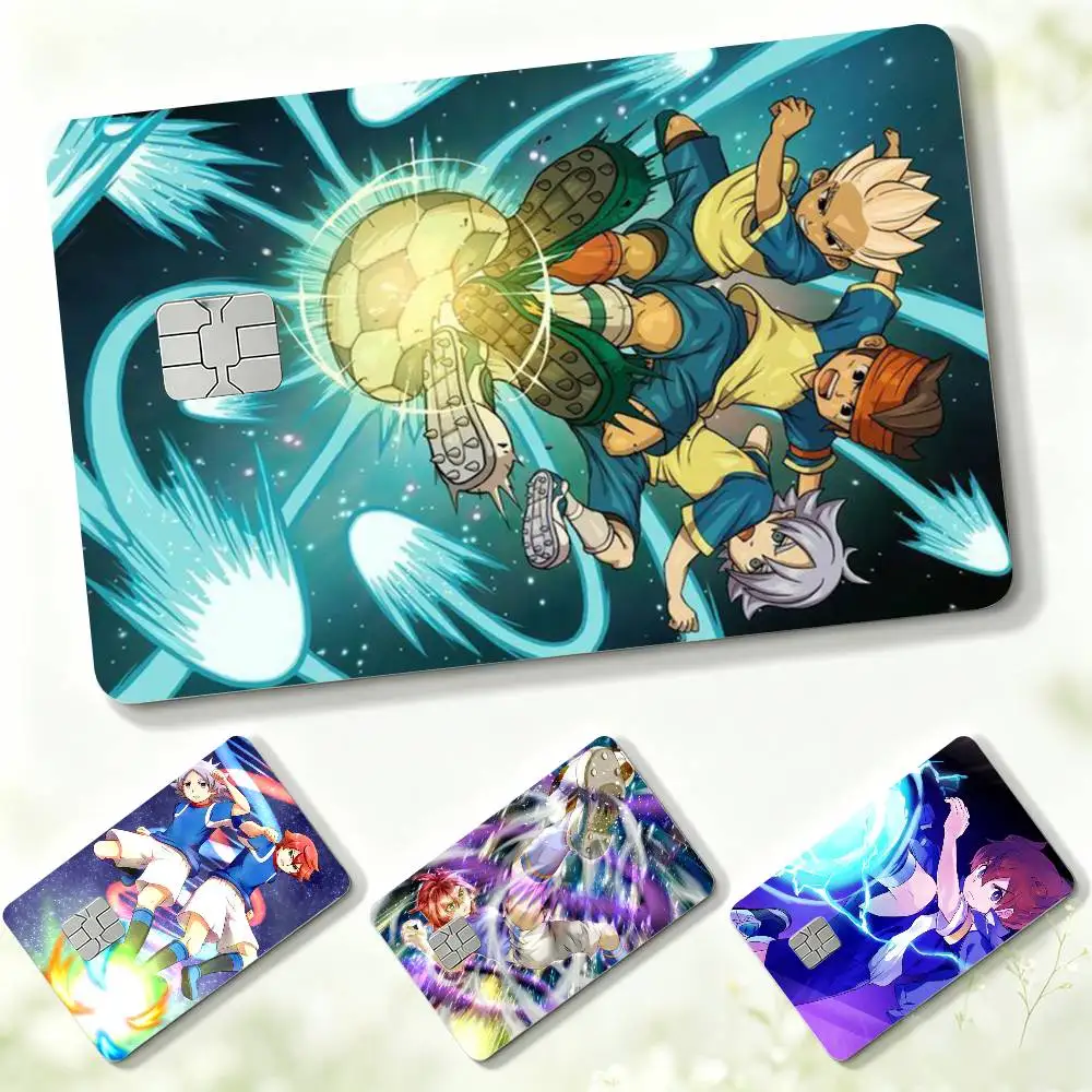 High-energy Soccer Anime I-Inazuma E-Eleven  Credit Card HD Stickers Small Chip Waterproof Sticker Game Card Decal Gift