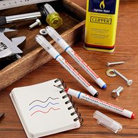 Multipurpose deep hole marker pen 20mm deep hole longtip marker pen waterproof color pen suitable for woodworking red black blue