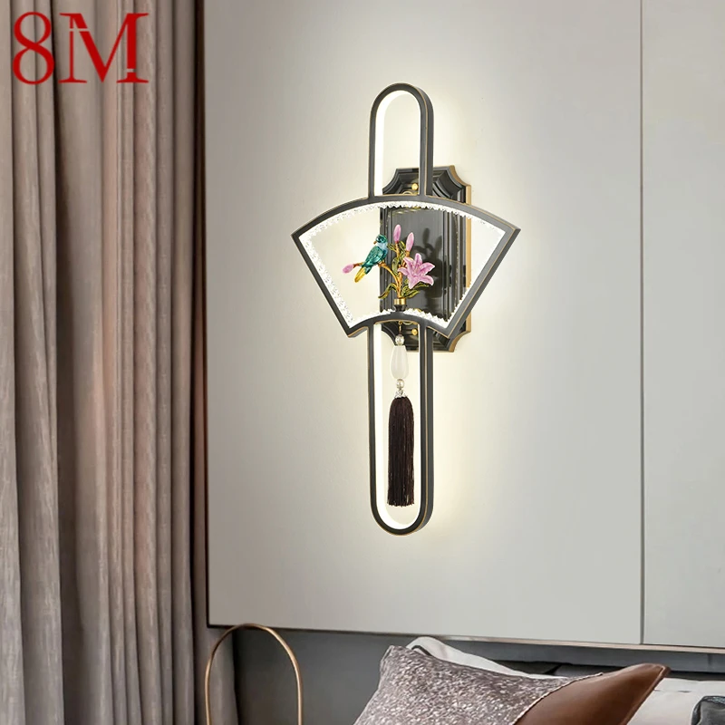 

8M Brass Wall Lamp LED Personalized And Creative Wall Lamp Luxury Lnterior Decoration Home Bedroom Bedside Living Room Corr