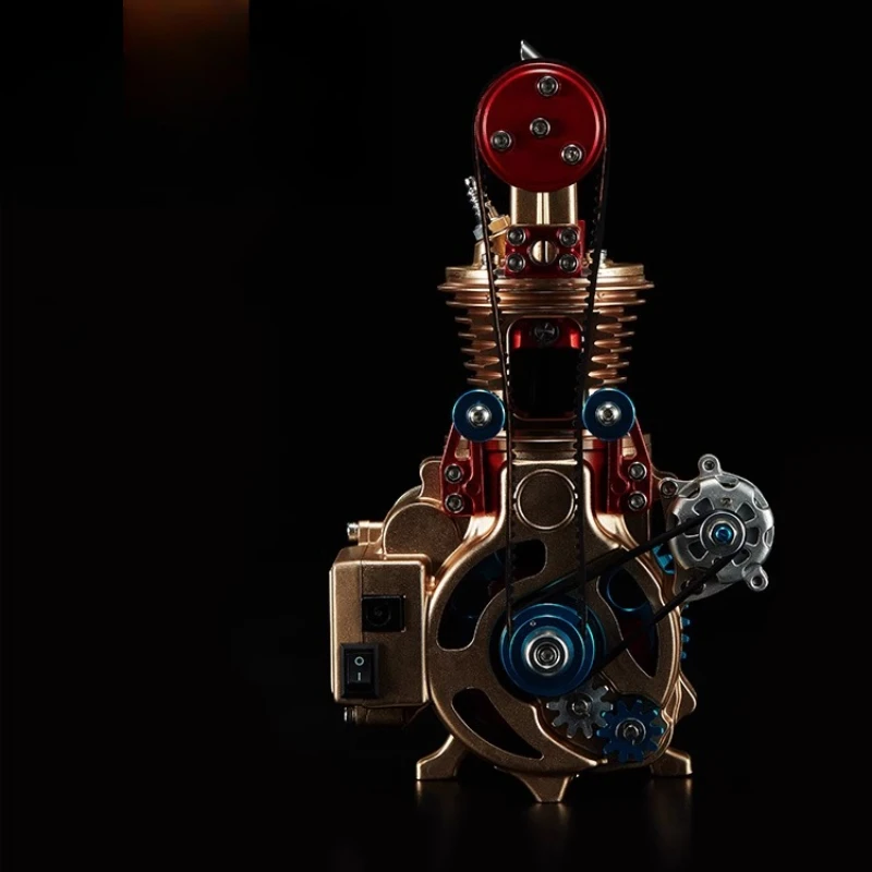 V8 単気筒全金属アセンブリミニカーエンジン物理モデルおもちゃ科学実験キット