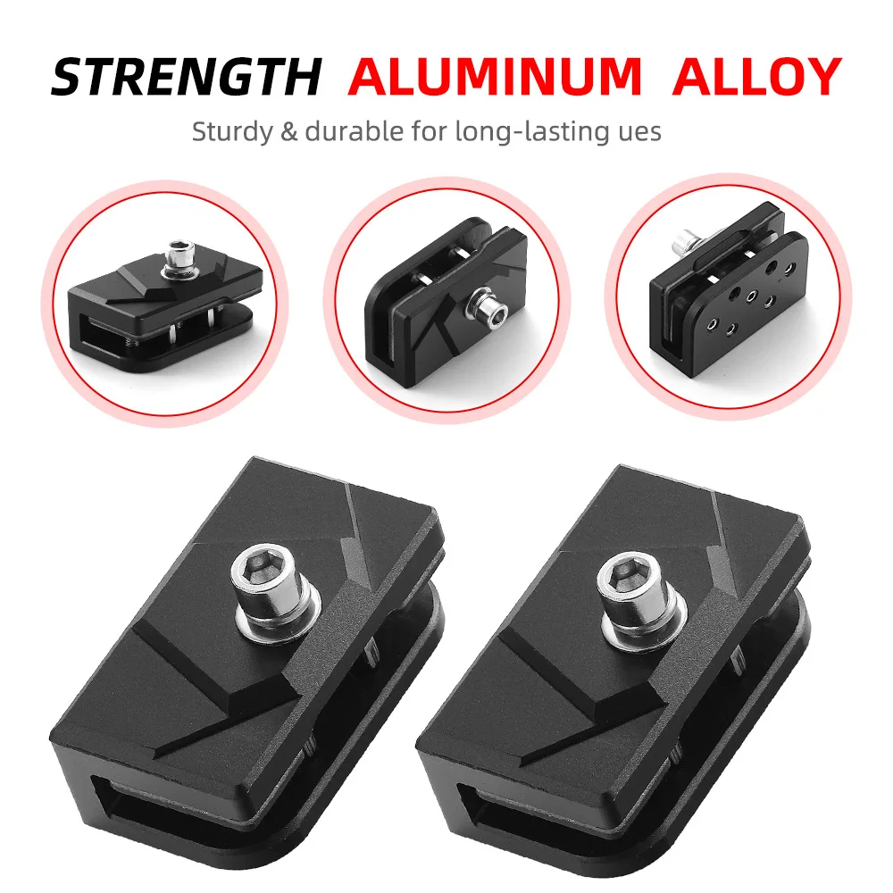 

2PCS Ditch Light Brackets Universal Hood Mount LED Work Light Pods Adjustable Aluminum Alloy No Drilling