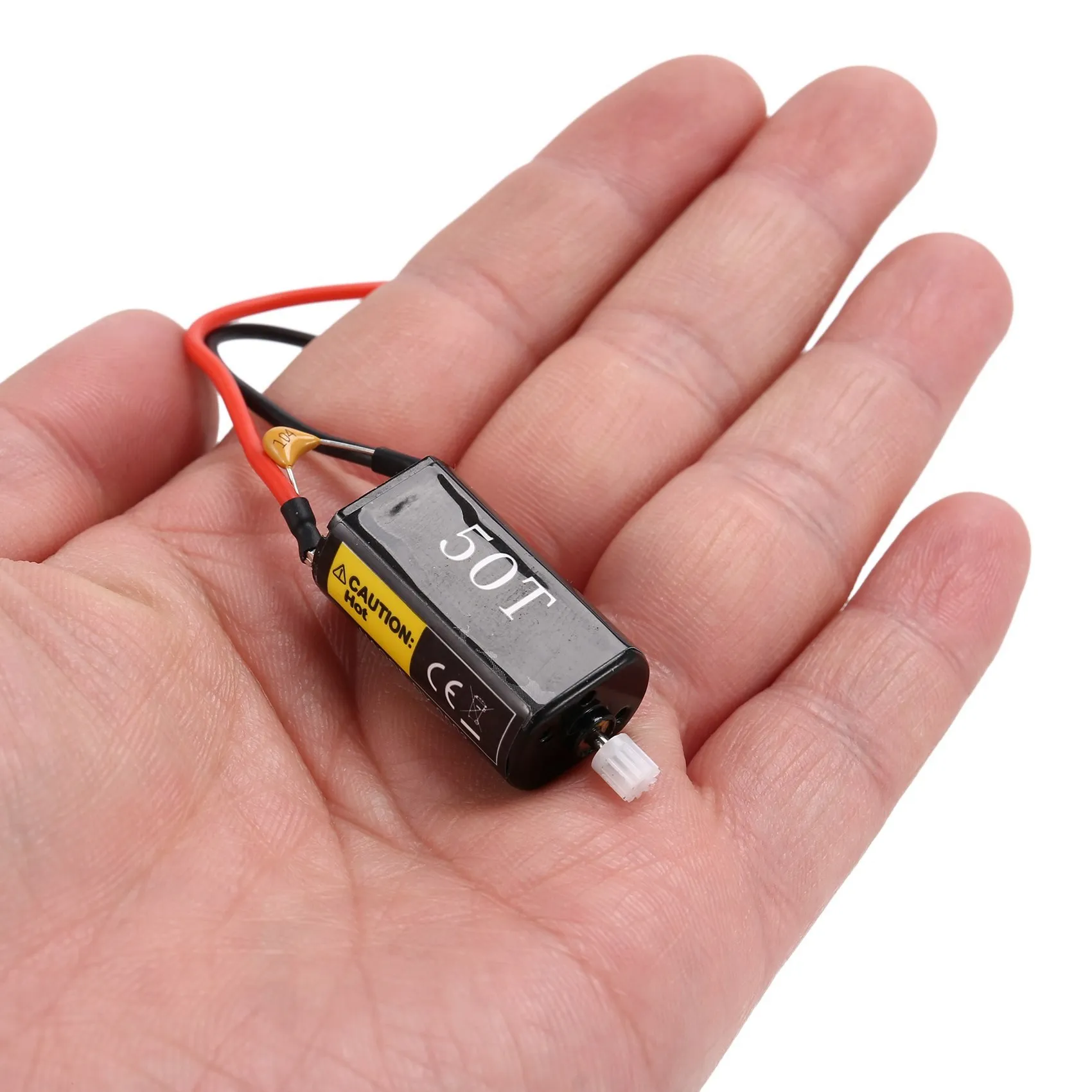 ABXE-050 Pro High Torque Brushed Motor 50T For 1/24 RC Crawler Axial SCX24 AXI90081 AXI00002 Gladiator Bronco Upgrade Parts