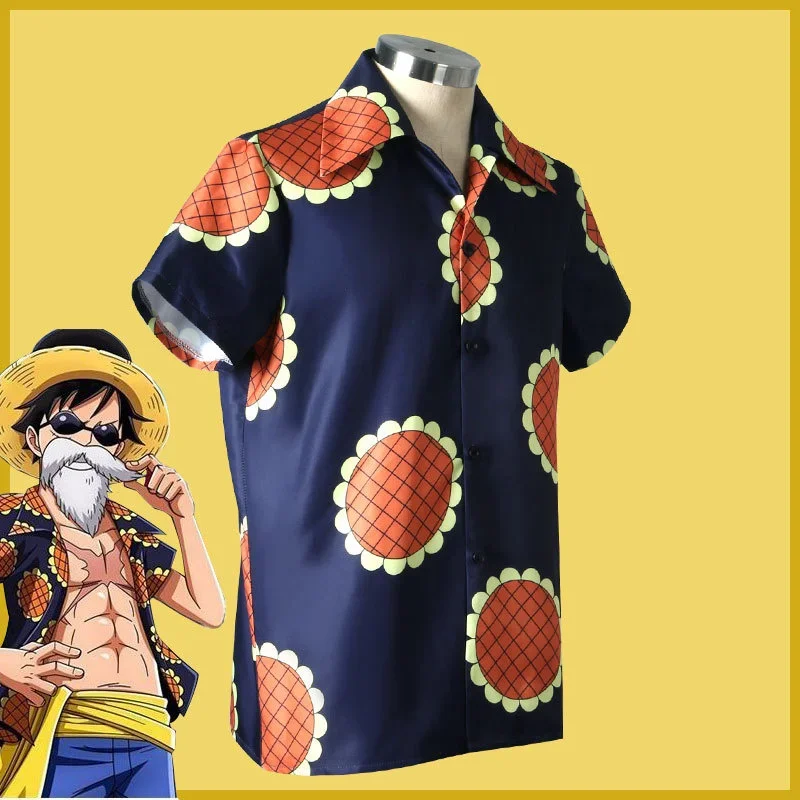 Cosplay Luffy gear 5 for men women Luffy sunflower shirt monkey D Luffy cosplay costume shirts T shirt tops oi5562